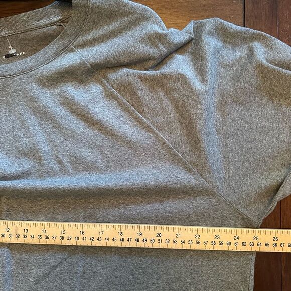 Everlane Mens Gray Crew Neck Raglan Long Sleeve Cotton T-Shirt XXL NEW - Picture 8 of 9